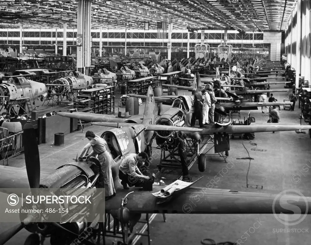 Curtiss P-40 Warhawk Assembly Plant New York USA