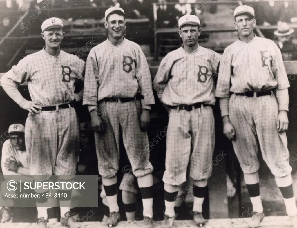 Four baseball players