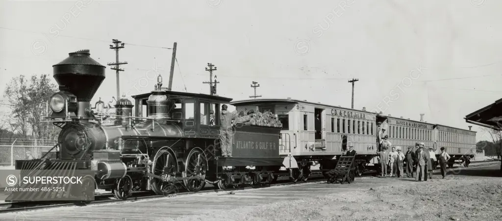 Famous train on which Thomas A Edison as boy worked as ""train butcher"" for Grand Trunk Western Railroad