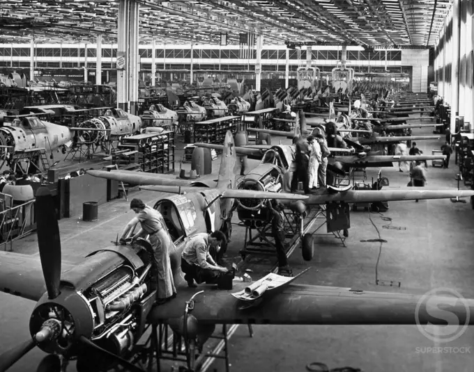 Curtiss P-40 Warhawk Assembly Plant New York USA