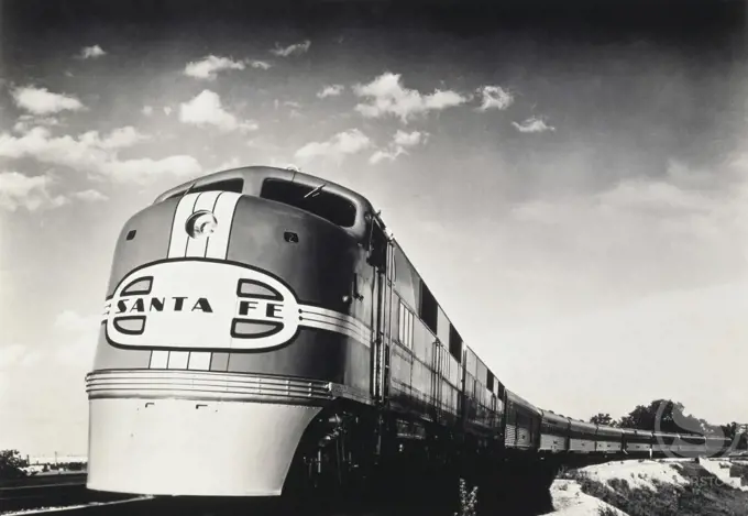 Low angle view of a moving train