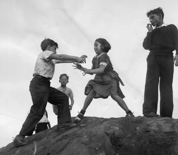 Boys and girl fighting