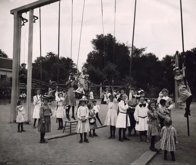 Children playing on playground