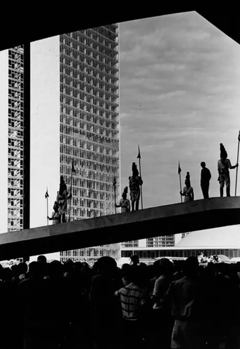 Brazil, Brasilia, Congress and senate buildings