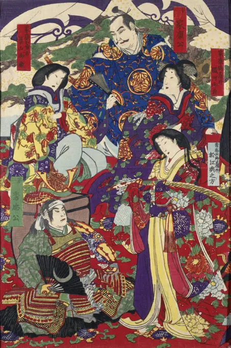 Tokugawa Ieyasu and Tokugawa Hidetada Artist Unknown (Japanese) Woodblock print Culver Pictures Inc.