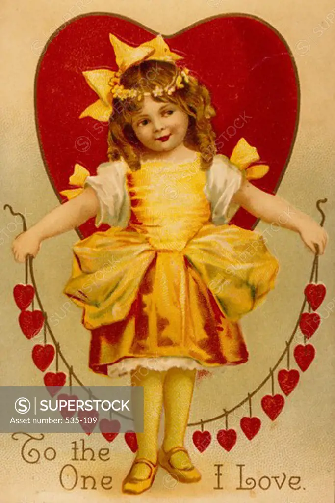 To one I love, Nostalgia Cards, illustration, circa 1900