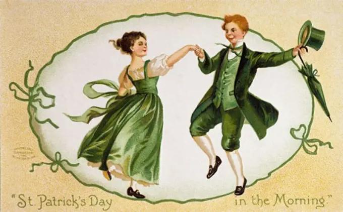 St. Patrick's Day in the Morning Nostalgia Cards