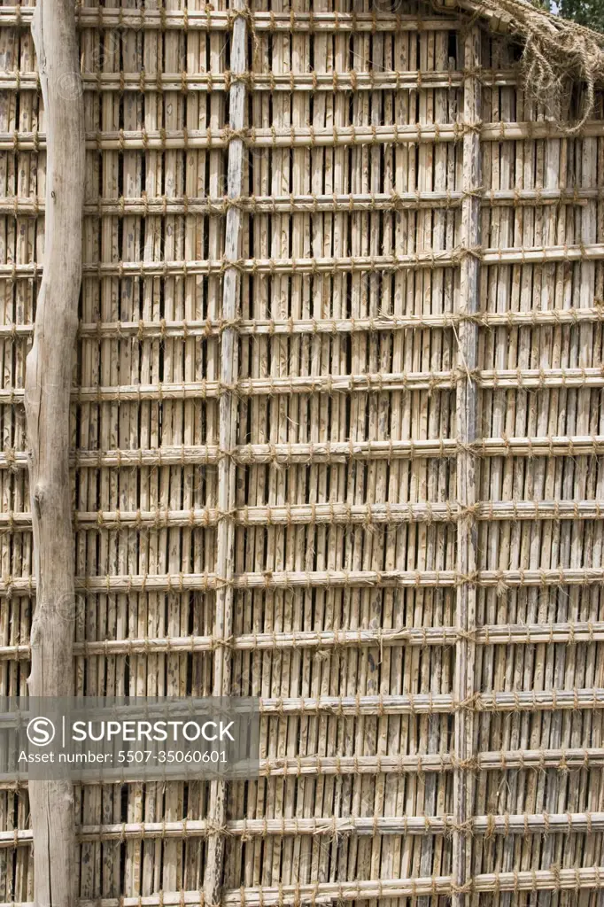 Dubai UAE thatch display at Heritage Village Bur Dubai