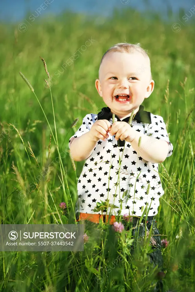 boy in grass