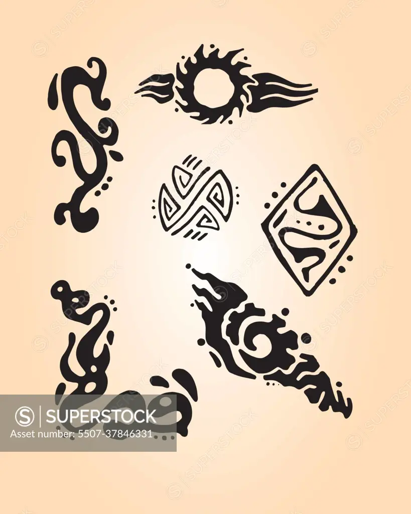 Prehispanic tribal symbols