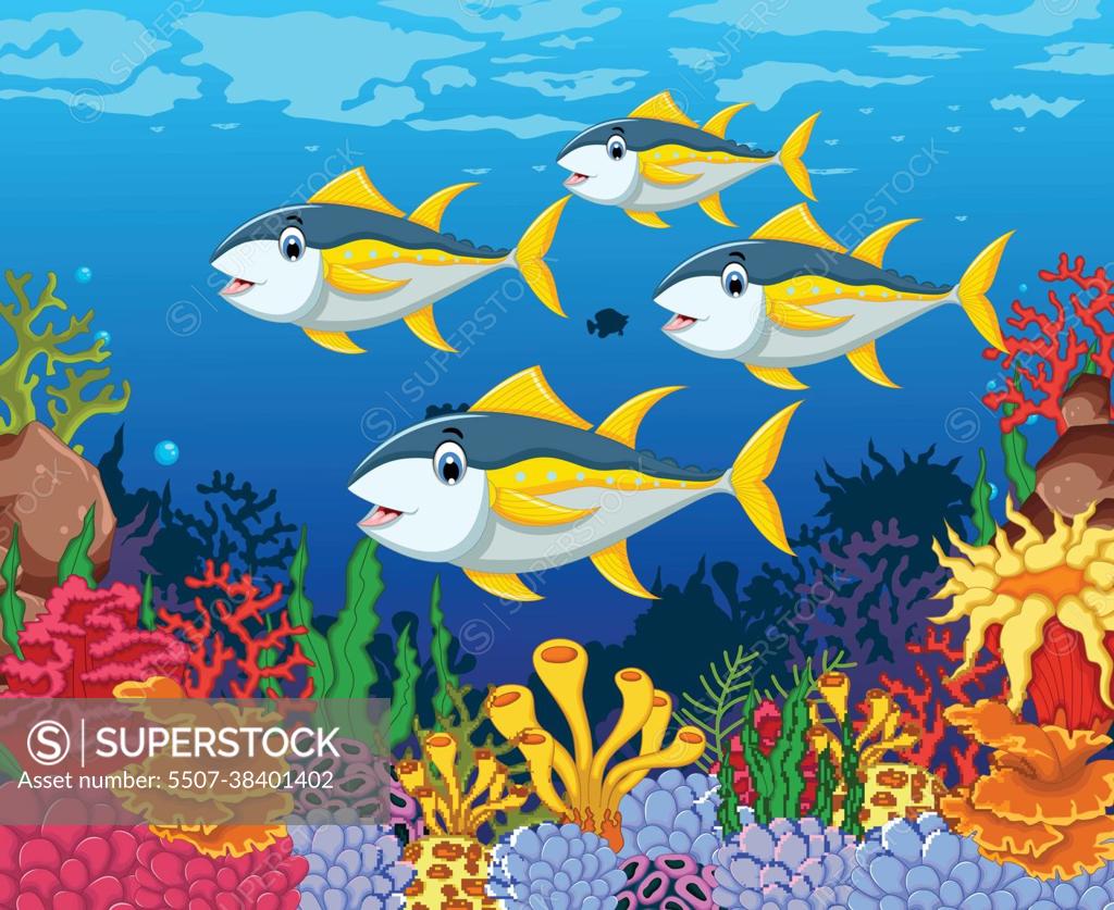 420+ Funny Fish Cartoon With Beauty Sea Life Background Stock  Illustrations, Royalty-Free Vector Graphics & Clip Art - iStock