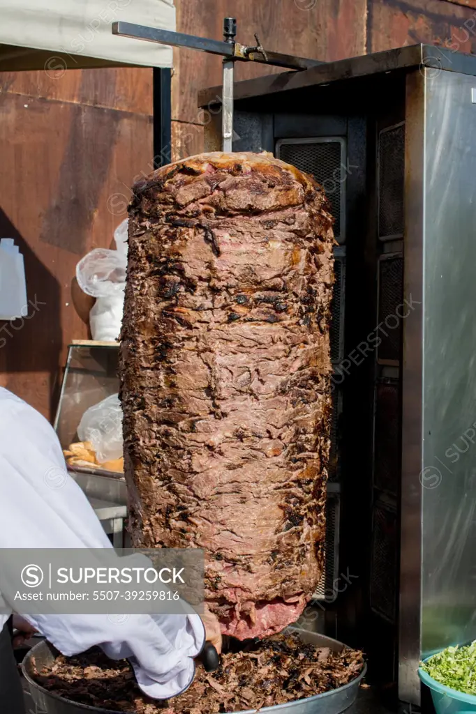 Traditional Turkish Doner Kebab grill