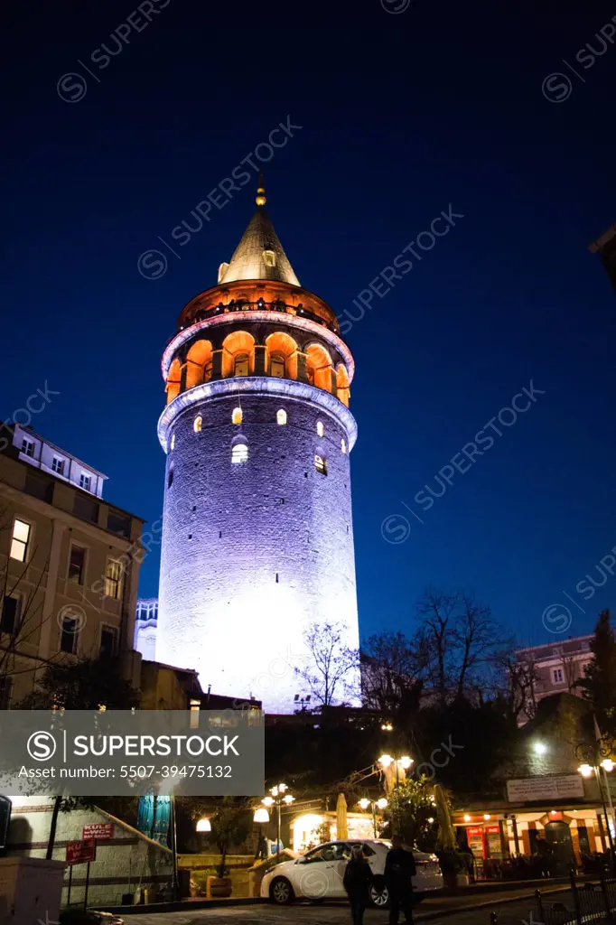 Galata Tower from Byzantium times in Istanbul