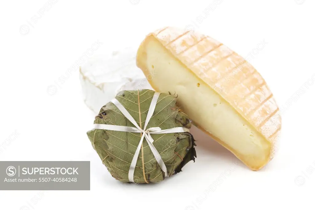 piece of cheese isolated on a white background