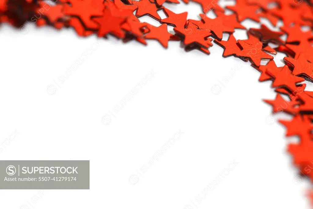 Red stars confetti