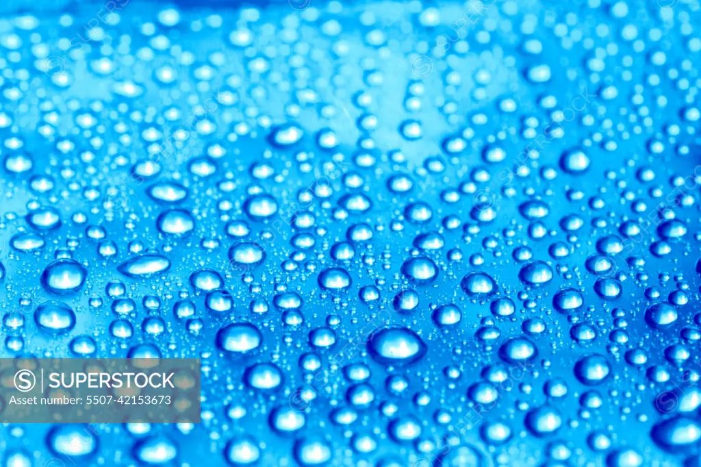 blue waterdrops