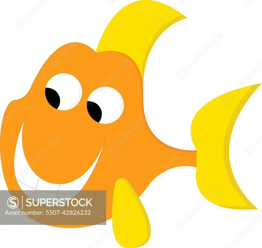 Cartoon Fish With Sunglasses And Smiling Stock Photo, Picture and, fish  sunglasses 