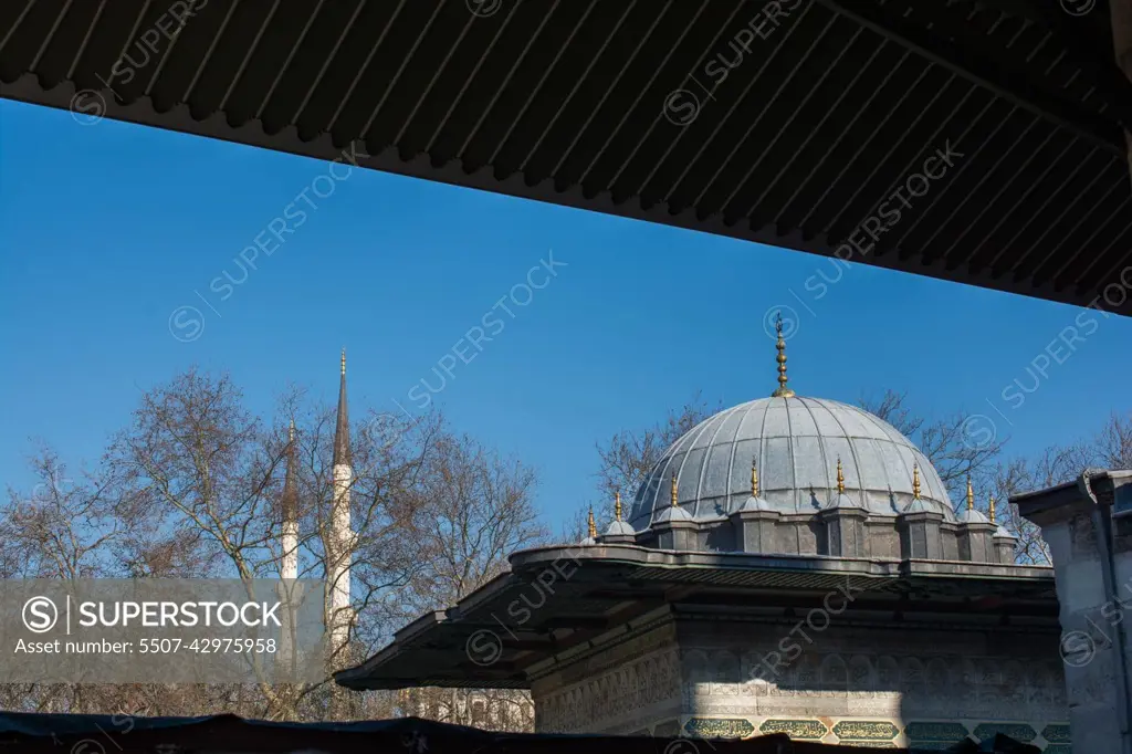 Outer view of dome in Ottoman architecture