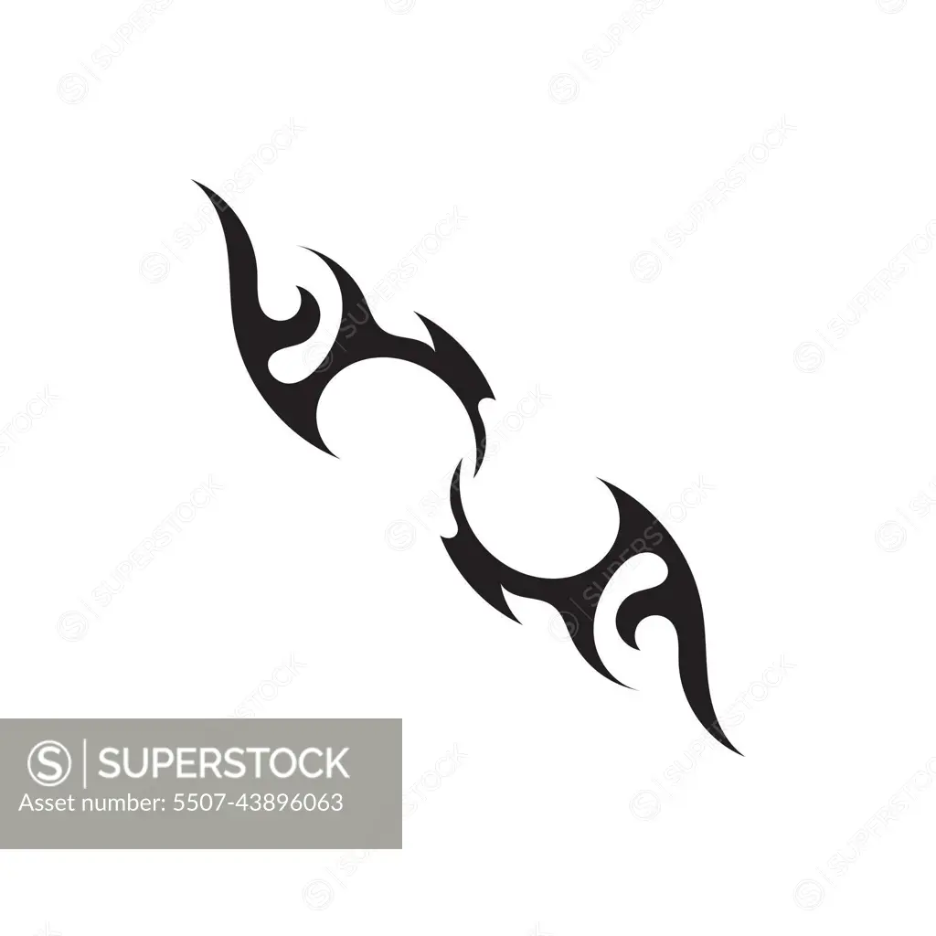 Tribal tattoos. Art tribal tattoo. Vector sketch of a tattoo