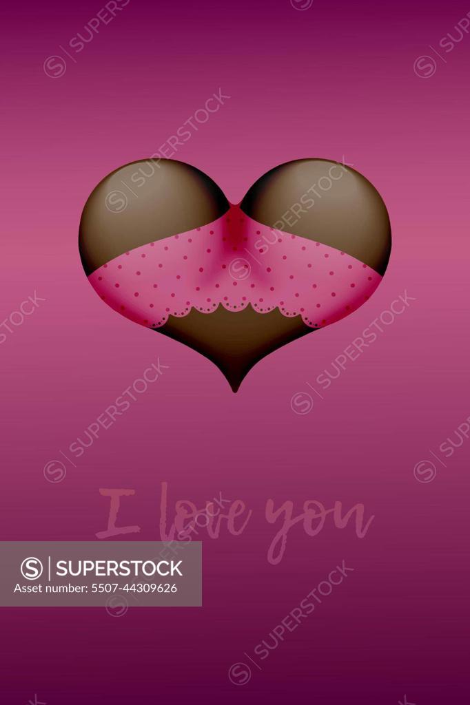 valentine's day heart shaped sexy buttocks in panties bikini underwear  lingerie. Sexual attraction concept for valentine's day banner flyer  greeting card poster 4589980 Vector Art at Vecteezy