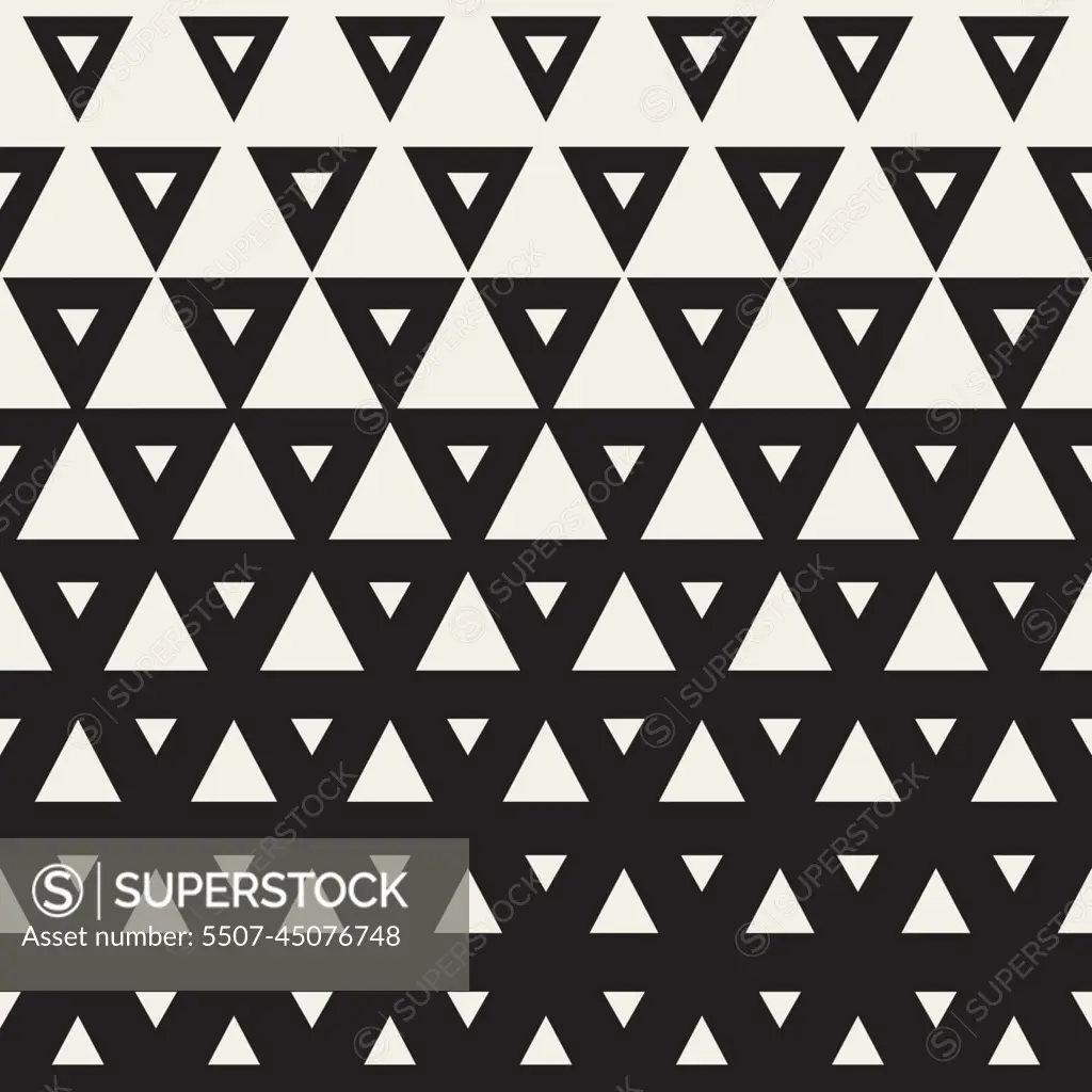 Vector Seamless Black And White Triangle Halftone Grid Geometric Pattern by  CreatorsClub Vectors & Illustrations with Unlimited Downloads - Yayimages