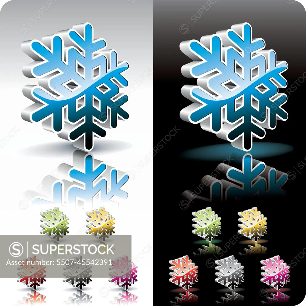 Snow Flake Button