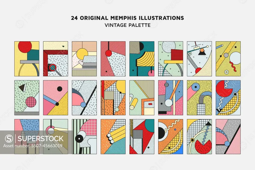 Collection of classic seamless simple patterns Vector Image