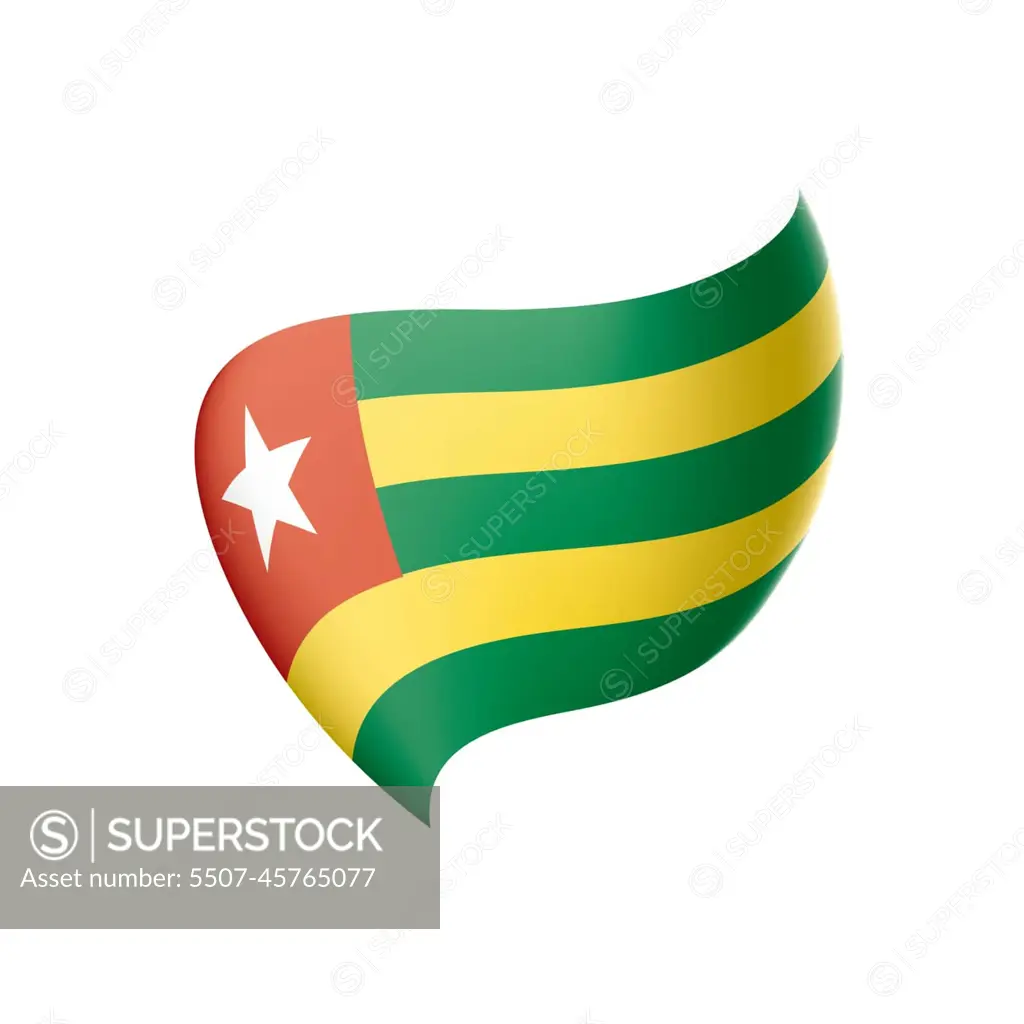 togo flag, vector illustration - SuperStock