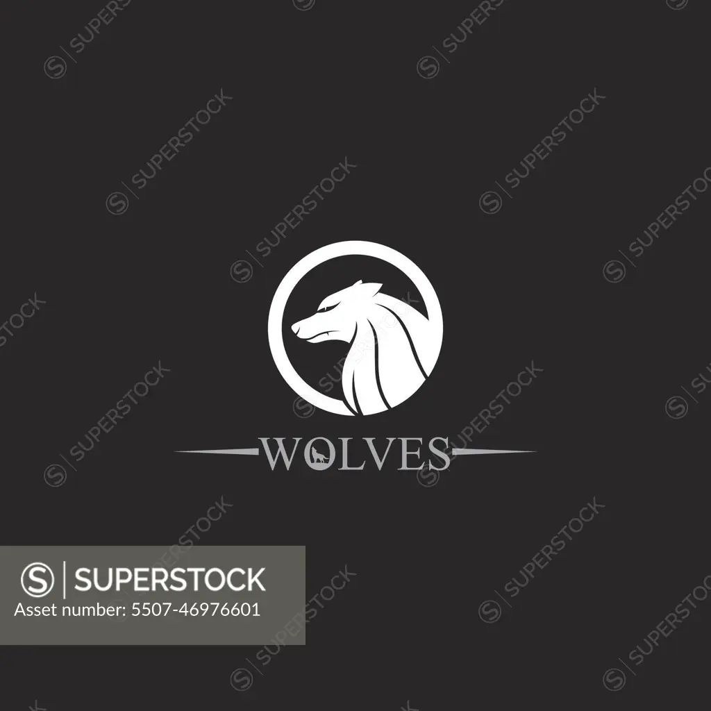 wolves logo, fox, wolf head, animal vetor and logo design wild roar dog  illustration, abstract for game logo symbol head animal - SuperStock