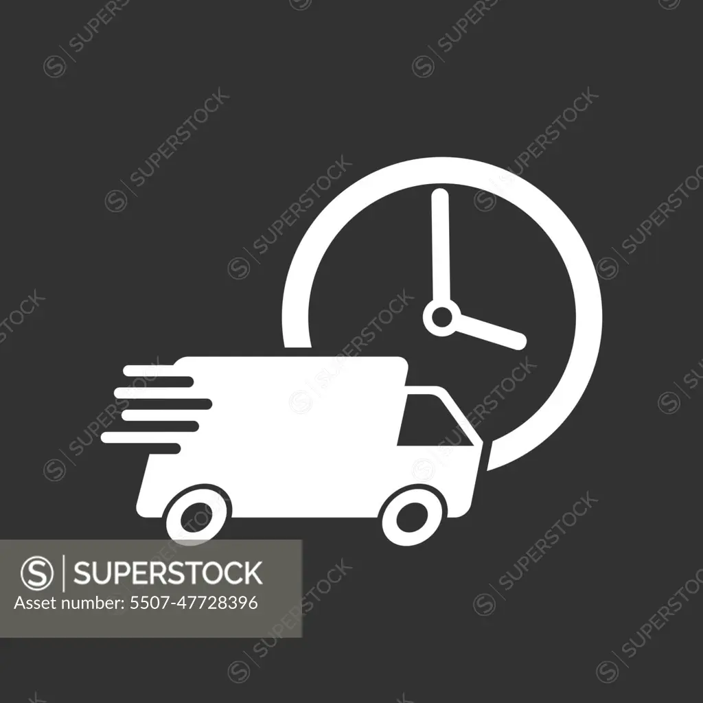 Express delivery icon on white background simple Vector Image