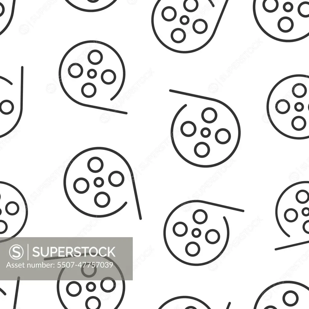 Different line style icons seamless pattern camera