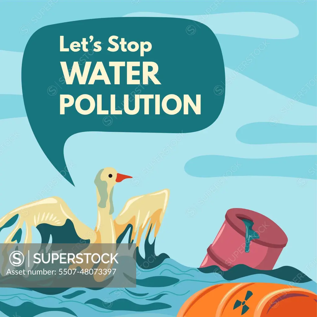 Lets stop water pollution, save oceans and seas - SuperStock