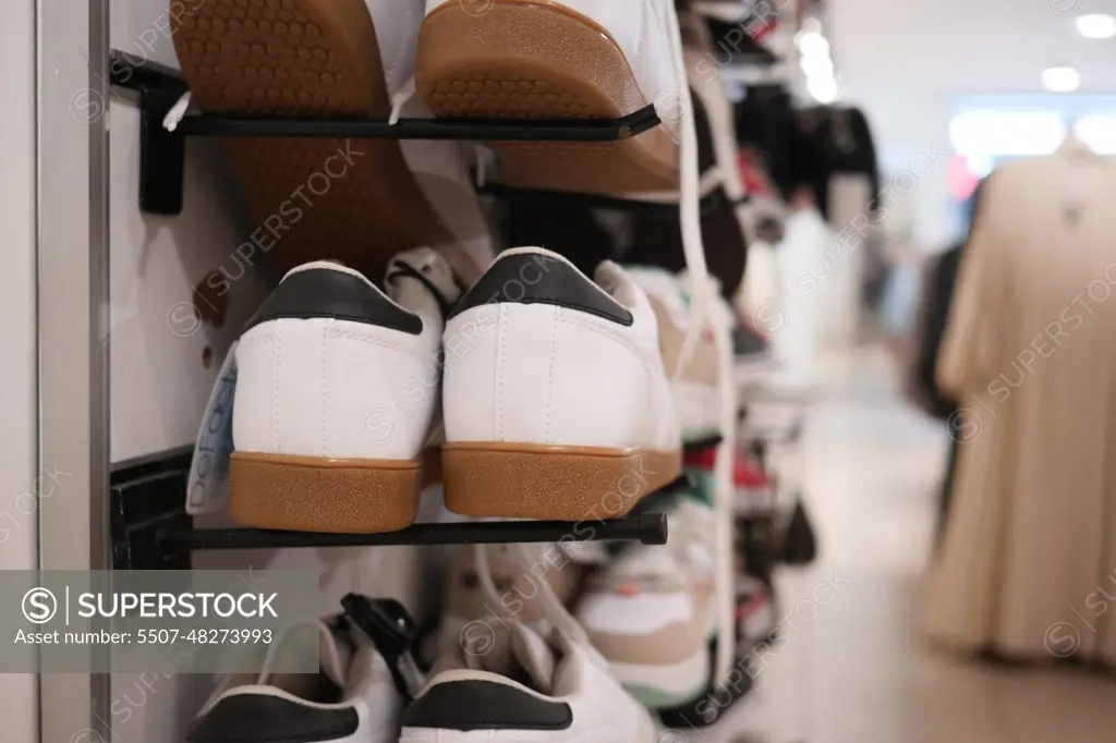 shoes display for sale at local store