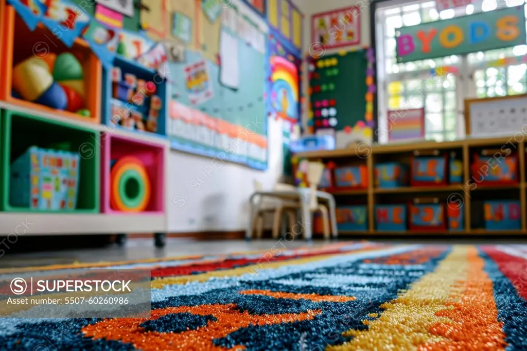 A cheerful classroom with back to school concept..