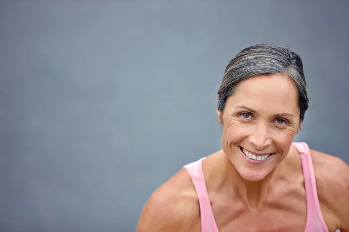 I choose to live a healthy lifestyle. High angle portrait of an attractive mature woman in gymwear.