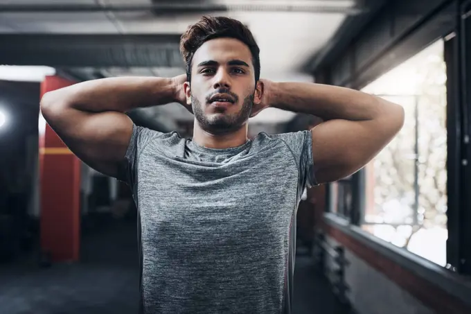 Get healthy and stay healthy. Portrait of a handsome young man at the gym for a workout.