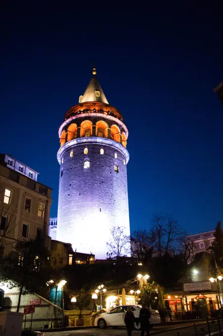 Galata Tower from Byzantium times in Istanbul