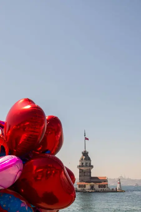 Maidens Tower located in Istanbul