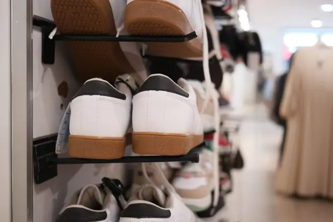 shoes display for sale at local store