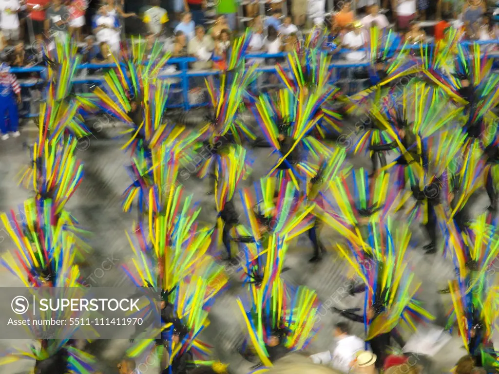 Worlds most famous carnival in Sambodromo Rio, Rio Sambadrom, Rio de Janeiro, Brazil