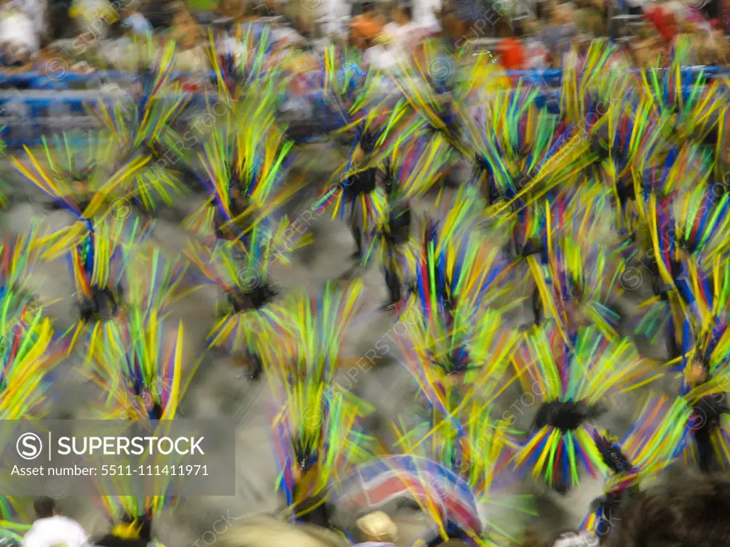 Worlds most famous carnival in Sambodromo Rio, Rio Sambadrom, Rio de Janeiro, Brazil