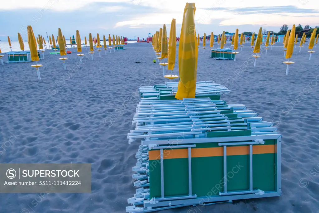 Tourist Beach Village of Grado, Friuli-Venezia Giulia, Italy, Friaul-Julian Venetia, Grado