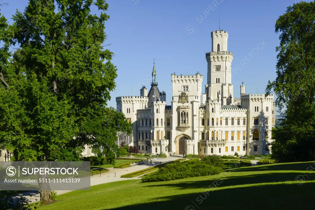 Castle Hluboka nad Vltavou, Frauenberg, Czech Republic, Southern Bohemia, Hluboca