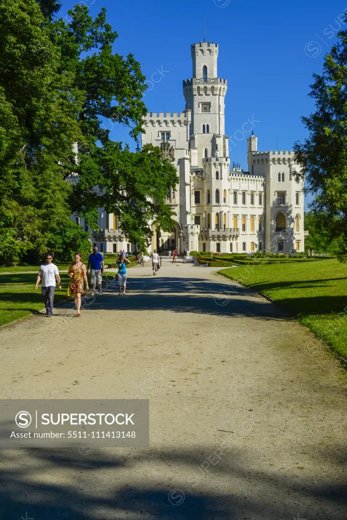 Castle Hluboka nad Vltavou, Frauenberg, Czech Republic, Southern Bohemia, Hluboca