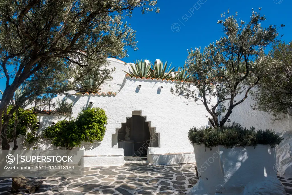 Olive Garden of artist Salvador Dali, Port Lligat, Cap de Creus, Costa Brava, Girona, Catalonia, Spain, Catalania, Portlligat