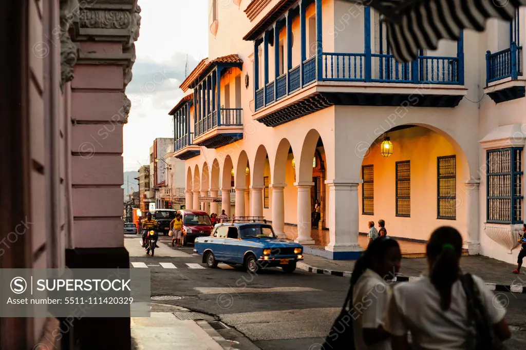 Cuba, Santiago de Cuba, Parque Cespedes, city hall