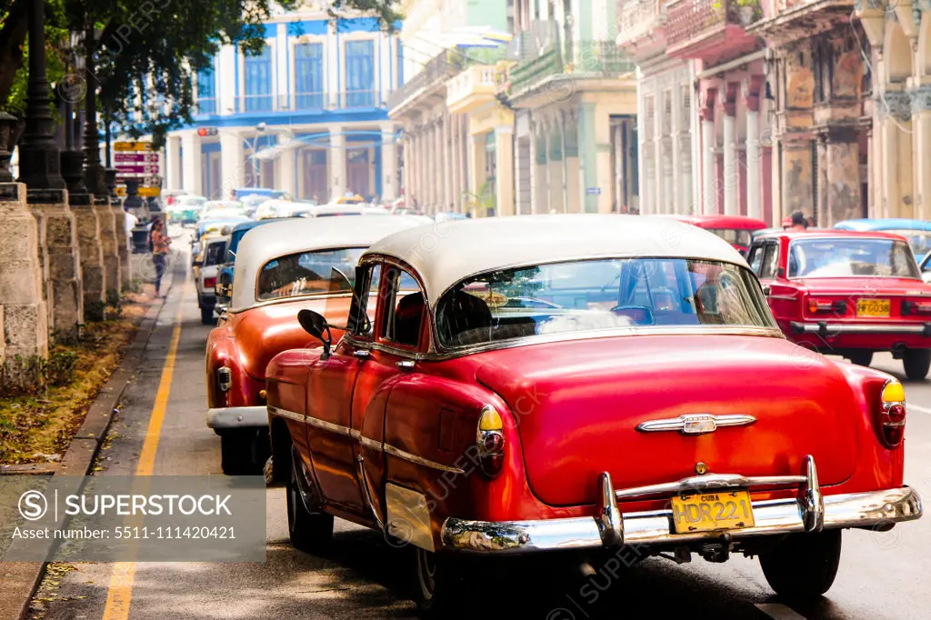 Cuba, La Habana Vieja, old town Havana, Paseo de Marti, Prado, Habana