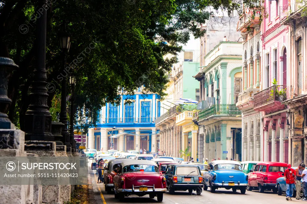 Cuba, La Habana Vieja, old town Havana, Paseo de Marti, Prado, Habana