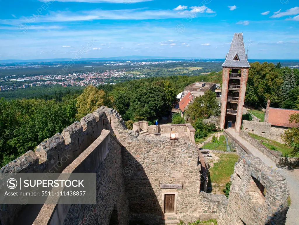 Burg Frankenstein, Bergstraße, Germany, Hessen, Darmstadt