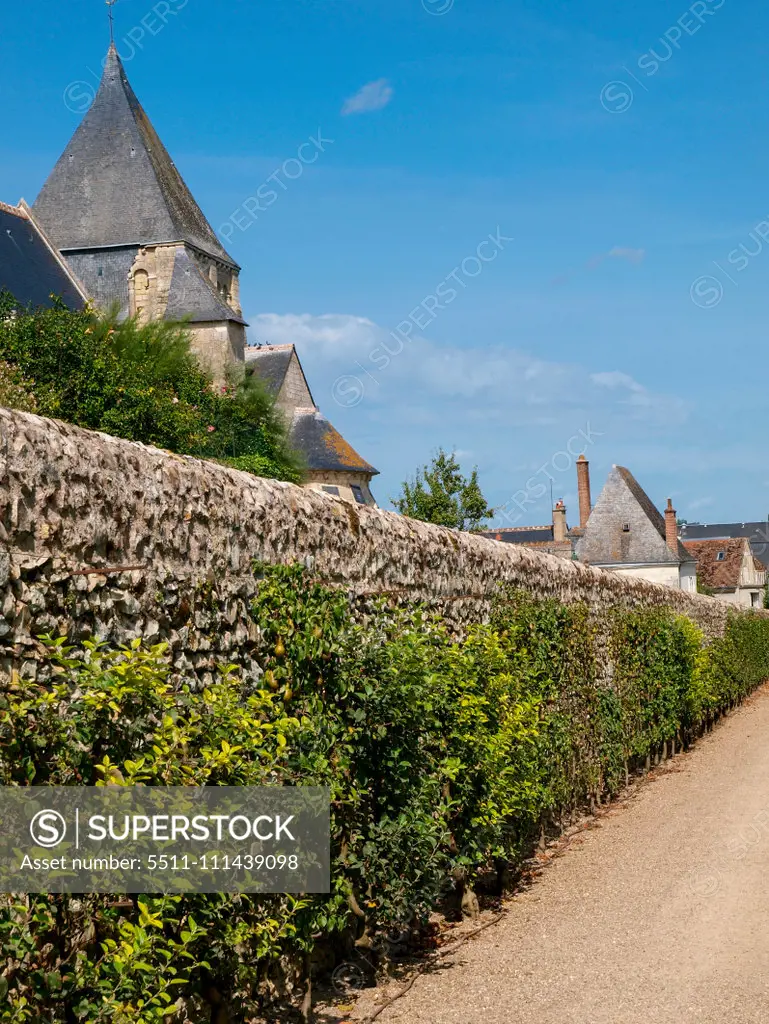 Chateau et Jardins de Villandry, Indre-et-Loire, historical garden, France, Loire Valley, Villandry